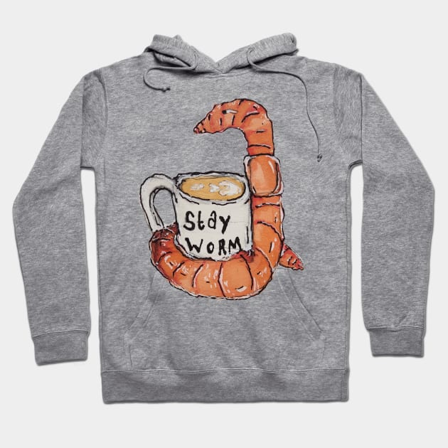 Cozy Coffee Companion Hoodie by Animal Surrealism